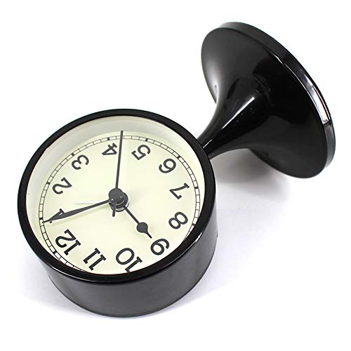 Danse Jupe 3" Alarm Clock Round Quartz Analog Desk Clock Vintage Silent Non Ticking Battery Operated For Bedroom Black #TOP3