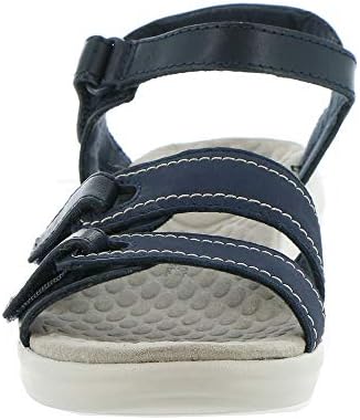 Clarks Women's Alexis Shine Sandal, Navy Leather/Nubuck Combi, 6.5 W US | Image 4
