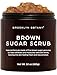 Brooklyn Botany Brown Sugar & Himalayan Salt Body Scrub Set – Exfoliating and Moisturizing Face, Body, Hand & Foot Scrubs – 2 x 10 oz