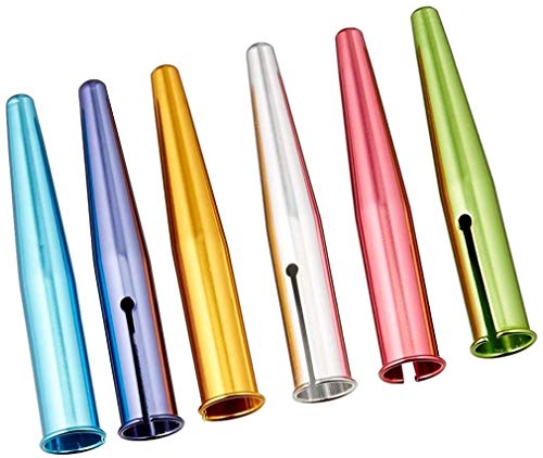 クツワ HiLiNE 鉛筆キャップ アルミ 6本入 6色 RB016