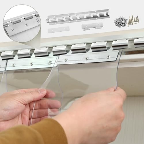 Kit de porte en PVC robuste et isolant pour marché industriel