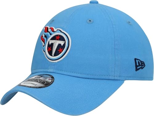 New Era NFL Core Classic 9TWENTY Team Color Adjustable Hat Cap One Size Fits All - Tennessee Titans Blue