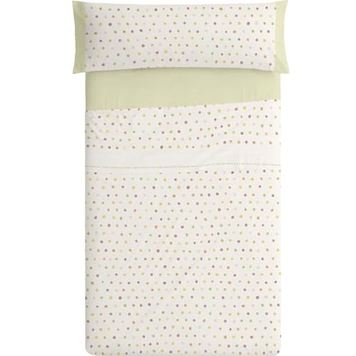 Burrito Blanco | Juego de sábanas Infantiles | Cama de 90cm. (+Medidas Disponibles) | Diseño 182 | Color Multi (90x190/200cm.)