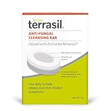 Jock Itch Soap by Terrasil – Antifungal Cleansing Soap Bar for The Treatment of Jock Itch for Men, Ringworm & Other Fungal Infections 75gm (Single)