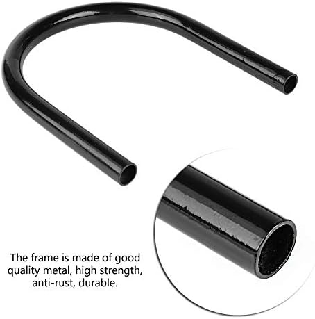 Miniatura 5 de Acouto Arro de metal para asiento trasero de motocicleta, marco de asiento trasero de motocicleta, accesorio de bricolaje (9.055 in-recto)