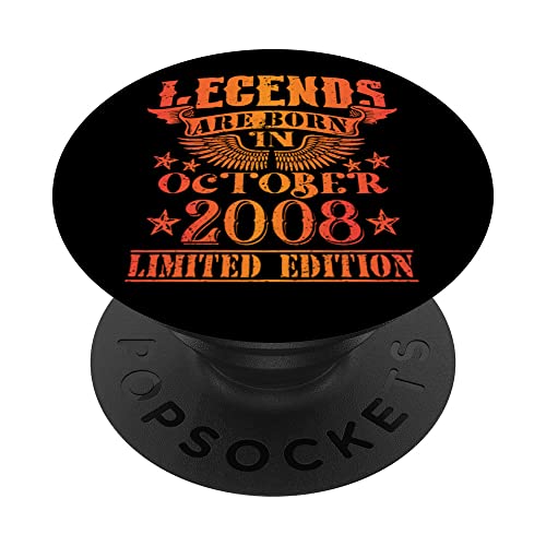 Cumpleaños Octubre 2008 Edición Limitada Regalo Used Vintage PopSockets PopGrip Intercambiable