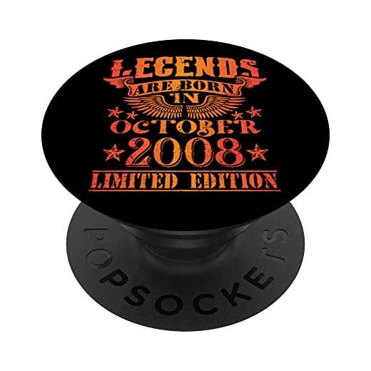 Cumpleaños Octubre 2008 Edición Limitada Regalo Used Vintage PopSockets PopGrip Intercambiable