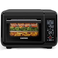 Chefman Air Fryer Toaster Oven Combo, 15 Qt. Countertop Oven for Quick & Healthy Meals, Bake, Broil, Air Fry, Toast, and Bagel Functions, 450°F Max Temp, 4 Slice Toaster Oven Air Fryer Combo