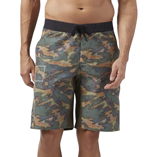 Short Court Homme Reebok Crossfit Super Nasty Tactical Noir