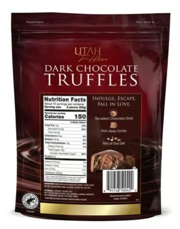 Utah Truffles Sea Salt Dark Chocolate, 16 oz