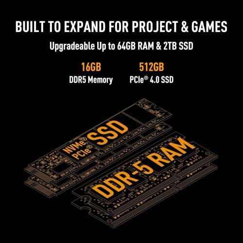 Image of ASUS TUF 16 (2026),14th Gen,Intel Core i7 14650HX,RTX 5060-8GB,16GB RAM (Upgradeable),512GB SSD,FHD+,16 inch(40 cm),Win 11,M365 Basic(1Y),Office 2024,Off Black,2.2 Kg,FX610JM-TU105WS,Gaming Laptop