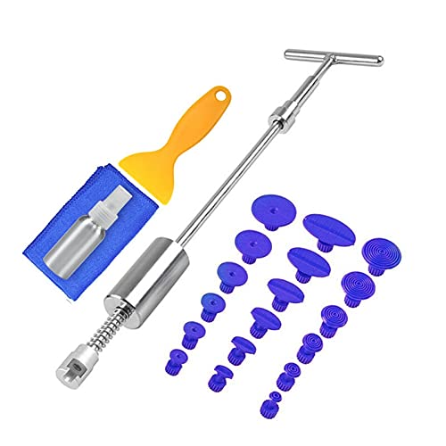 Tirabolli Per Carrozzeria Strumenti Car Paintless Dent Tool Tool Kit Dent Riparazione Kit estrattore Slide Reverse Hammer Colla Colla Tabs Aspiranti per grandine Danni Kit Ripara Ammaccature