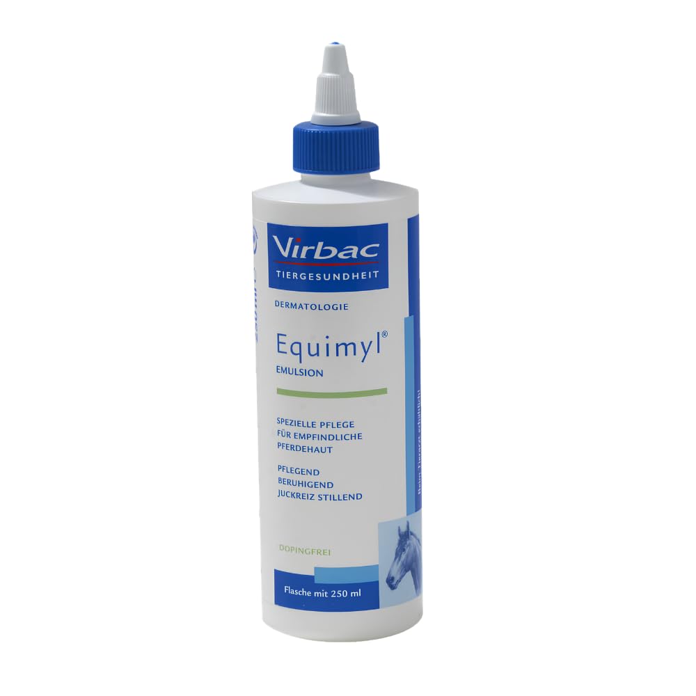 Virbac Equimyl | 250 ml | Pflegeemulsion für Pferde | Für empfindliche Pferdehaut