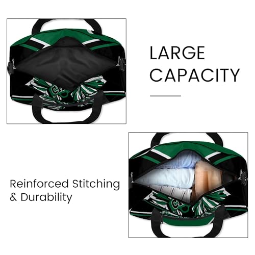 Personalized Cheerleader Duffle Bag with Name Custom Gym Travel Sports Bag for Women Cheer Team (Green&White&Black)4