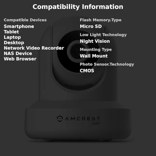 Amcrest 4MP ProHD Indoor WiFi Camera