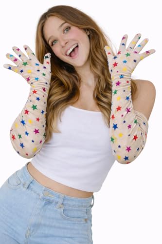 Image of Women's Driving Gloves, Printed Cotton Full Hand Summer Gloves for Protection from Sun Burn /Heat /Pollution (Pack of 1 Pair)