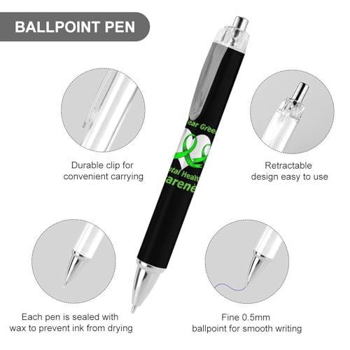 Stylos à bille rétractables haut de gamme à pointe fine 0,5 mm écriture fluide