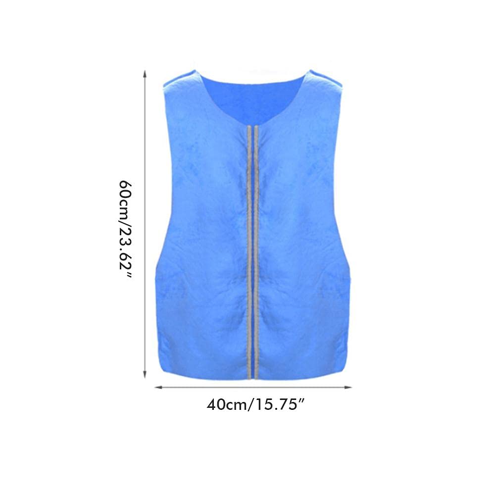 Gilet rinfrescante, unisex, estivo, per la pesca, il ciclismo, lo chef, Blu, Taglia unica