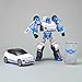 New TOBOT, TOBOT W, Youngtoys Transforming Collectible Vehicle to Robot, Heroes Animation Character Toys for Kids 4 and up Transform Toys Cars, Large Size 9-inch