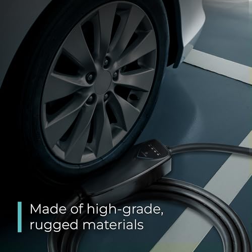 Image of Lectron Level 2 Tesla Charger (WiFi Version) - 240V, 40 Amp, NEMA 14-50 Plug, 16 ft Extension Cord - Portable Electric Car Charger for Tesla - Compatible with All Tesla Models 3 /Y /S /X