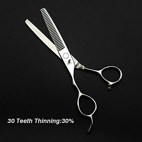 LXFENG-556-inch-inch-Professional-Left-Handed-Hair-Cutting-Hairdressing-Scissors-Shears-Set-BarberSalonHome-Thinning-Shears-Haircut-Kit-Stainless-Steel-Size-6-inch