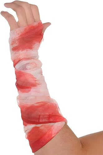 Miniatura 2 de Rollo de gasa sangrienta, 1 pieza, diseño espeluznante, perfecto para fiestas de Halloween, casas encantadas y eventos aterradores