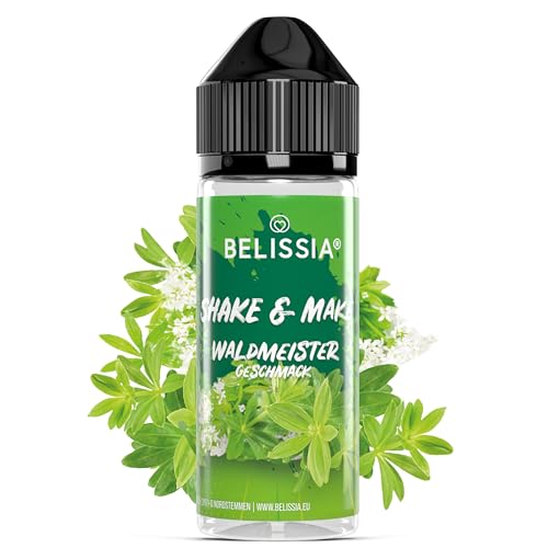 Belissia Shake and Make - Geschmack Waldmeister - Hochdosiertes Lebensmittel Aroma 10ml mit praktischer Schüttelflasche zum mischen. Für Lebensmittel, Kochen, Backen, Hobby, Raumerfrischung uvm.
