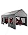 Garvee 10x20 Carport Canopy, Heavy Duty Car Port with Waterproof Tarp, Roll-Up Windows & Doors, Outdoor Portable Garage with Removable Sidewalls, for Car, Boat, Truck, Motorcycle, Grey