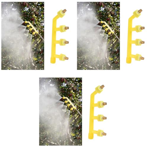 Image of HASTHIP Garden Sprayer Nozzle Multi-Porous Spray Pump Outdoor Water Nozzle for Plants High-Pressure Multi Head for Garden Grass 3PCS