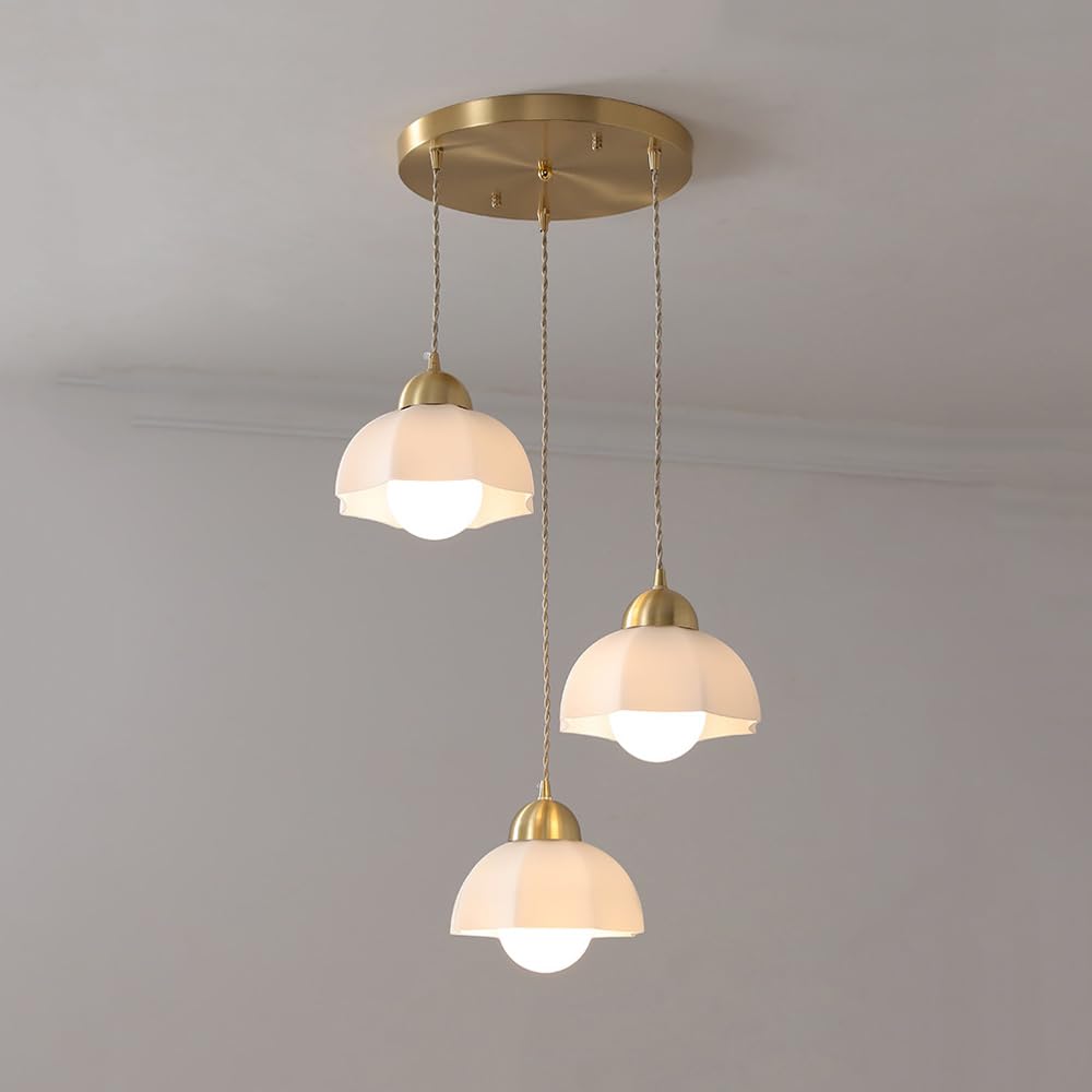 GHBSDNEPP Chandeliers, High-Endmalist Glass Light Full Art Light Dinitable Bedside Study Decoration Ceilipendentp E26 Indoor Adjustable Lightifixtures/Glass/B/Glass/B