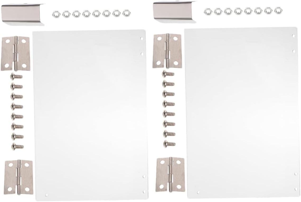 Popcorn Machine Door Panel Replacement 2-Pack Clear Thickened Pvc Protective Panels for Commercial Popcorn Makers 11.41X8.46 Inch Accessory
