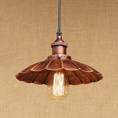 Suspension E27 vintage noire style loft industriel pour luminaire de chambre