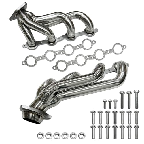 Exhaust Headers Polished Stainless Steel (2002-2016 Chevy Silverado)