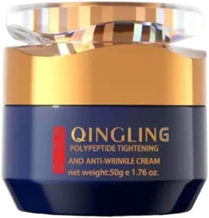 Qingling Face Cream, Quinglin Crema Para Arrugas, Qingling Wrinkle Removal Cream, Polypeptide Tightening and Anti-Wrinkle Cream, Facial Neck Eye Cream Anti-Aging for Men & Women