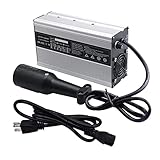 cargador para bateria 48 voltios ★ Hecho para carritos de golf de 48 voltios. Entrada de voltaje: 100-240 V CA, 50 ~ 60 Hz; Salida de voltaje: 48 V CC 10 A. Carcasa de aluminio, fuerte y duradera, buena resistencia al calor.