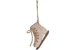Rustic Wood Ice Skate Ornament: A Festive Touch to Your Holiday Decor