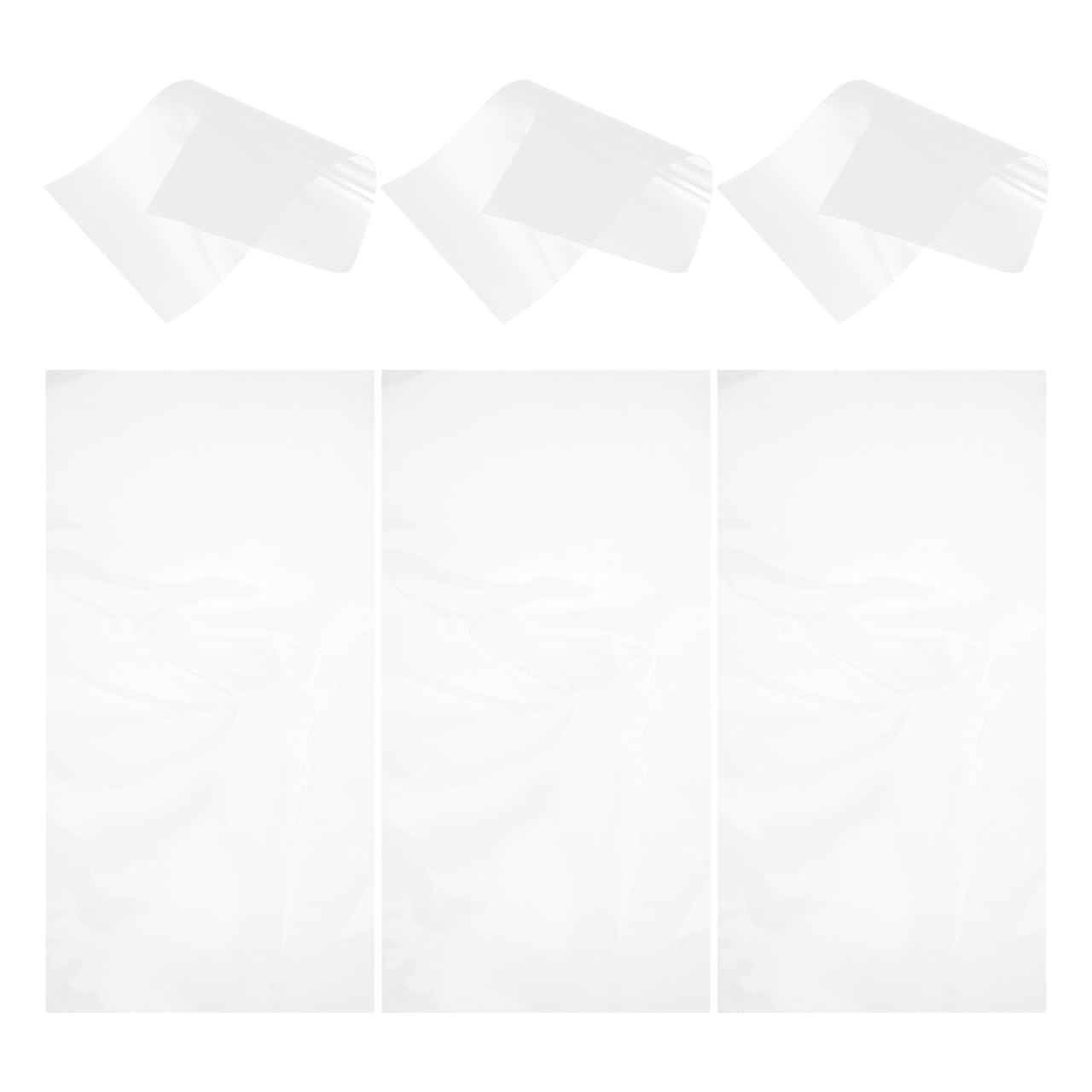 HOMSFOU 6pcs Transparent Pet Vent Covers: Self-Adhesive Backing for Wall/Floor/Ceiling Vents - UV-Resistant Weatherproof Material for Home Office RV HVAC Systems