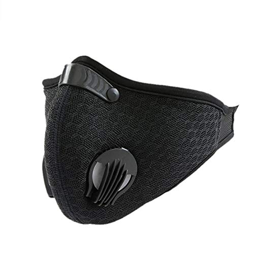 Preisvergleich Produktbild Wamsatto Mundschutz Fahrrad Atemschutzmaske Staubmaske Mottorad Maske, Schwarz