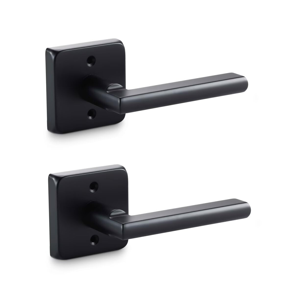 Linkaa Matte Black Door Handles - Push Lock Security -9 Linkaa Matte Black Door Handles - Push Lock Security -9