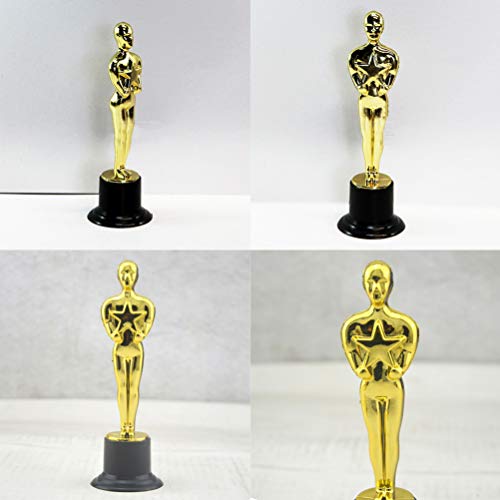 STOBOK Golden Award Trophys Reward Prizes for Award Ceremony's or Party Gifts, pacote com 10