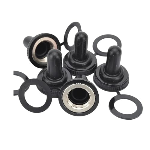 Couvercle d'interrupteur à bascule 12mm en acier inoxydable x5