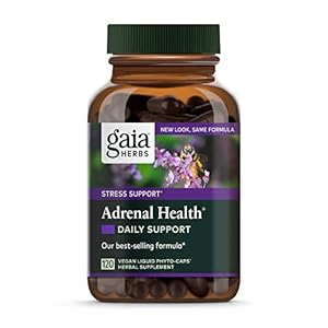 Gaia-Herbs-Adrenal-Health-Daily-Support-Stress-Relief-and-Adrenal-Fatigue-Supplement-Holy-Basil-Ashwagandha-Rhodiola-Adrenal-Complex-Vegan-Liquid-Capsules-120-Count Gaia Herbs Adrenal Health Daily Support - with Ashwagandha, Holy Basil & Schisandra - Herbal Supplement to Help Maintain Healthy Energy and Stress Levels - 120 Liquid Phyto-Capsules (120 Count)