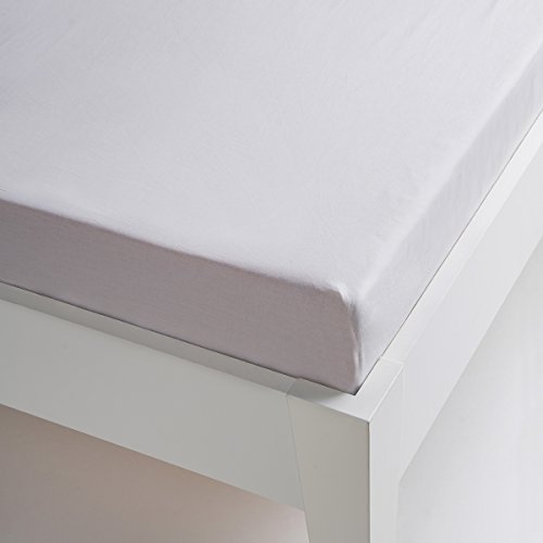 Sedalinne - Sábana Bajera Ajustable HOSTELERÍA - Sábanas para Hoteles - Tejido 50% Algodón 50% Poliéster. Calidad (30 27) 144 Hilos. Cama 90x190 200 cm. Color Blanco