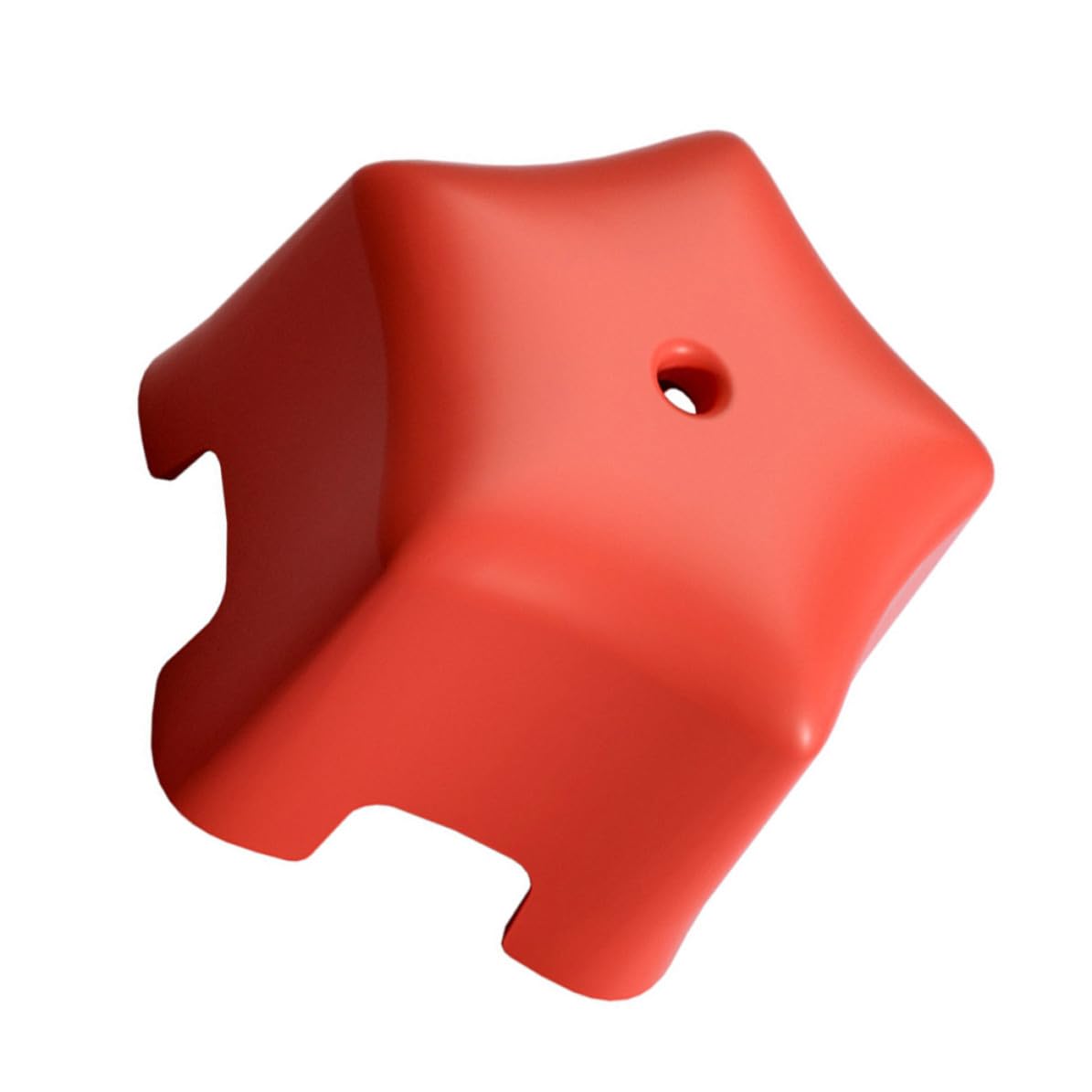 Tabouret pour garçon et filles en plastique rouge étoile de mer antidérapant