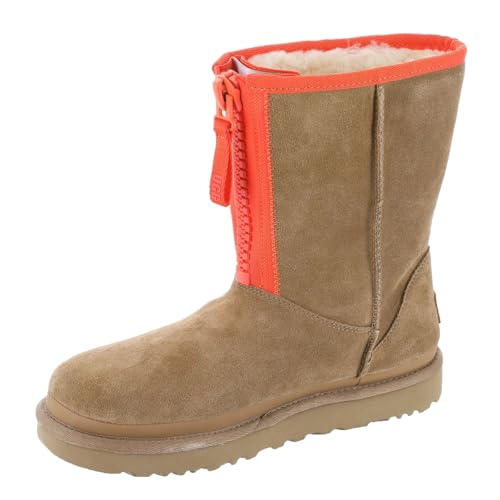 UGG Women's Classic Short Zipper Tape Logo Fashion Boot4