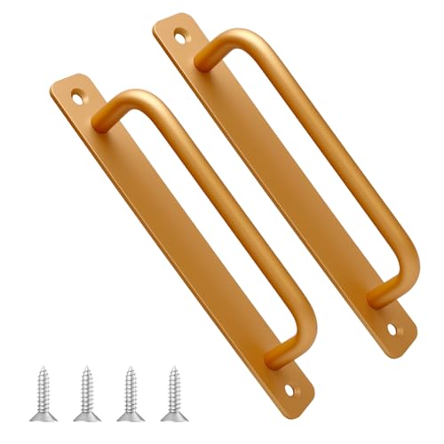 2 Piezas Tiradores De Puerta Corredera con Placa, Manijas Puerta Correderas con Placa De, Corredera Manijas para Puertas para Puertas Del Lavadero, Armarios, Roperos, Tocador, Escritorio, Estanterías