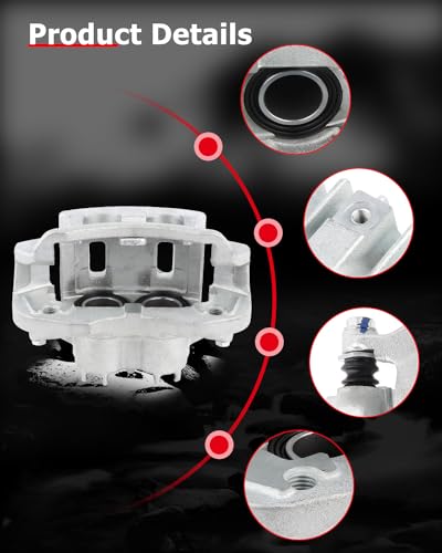 Image of cciyu 18-B4753 Rear Left Brake Caliper w /Bracket For Ford For Excursion 2000-2005,For Ford For F-250 Super Duty 2000-2004,For Ford For F-350 Super Duty 2000-2004