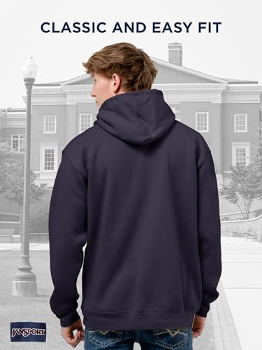 Image of JanSport NCAA Officially Licensed Rival Hoodie, Long Sleeve Unisex Sweatshirt, Cotton-Polyester Blend, Double-Layered Hood