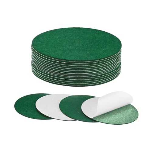 Base de lámpara de fieltro M METERXITY, pack de 20 almohadillas verdes autoadhesivas de 5.5" 2