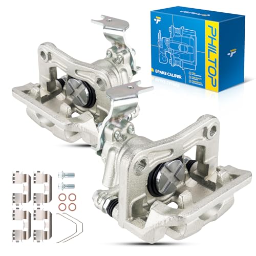 Image of PHILTOP Brake Caliper Rear Compatible with 2010-2017 Equinox, Terrain, 2012-2015 Captiva Sport, 2007-2010 Vue, Torrent, Brake Calipers Set of 2